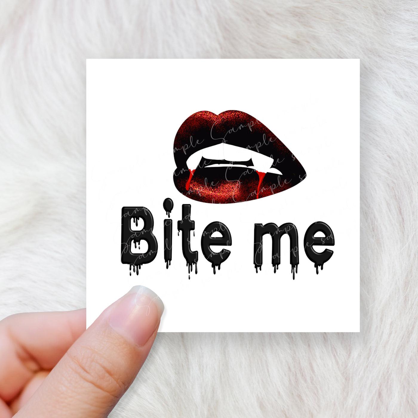 Bite me - CHOOSE UV DTF decal - DTF Transfer