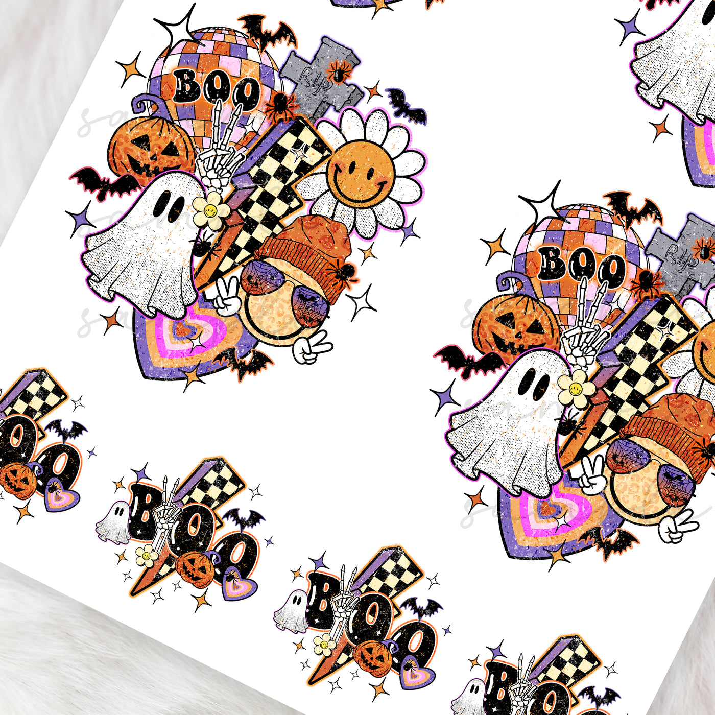 Halloween boo - CHOOSE UV DTF decal - DTF Transfer