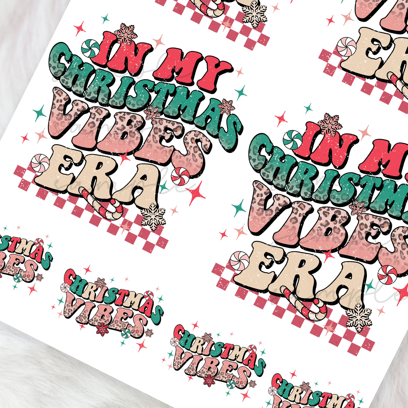 Christmas era - CHOOSE UV DTF decal - DTF Transfer