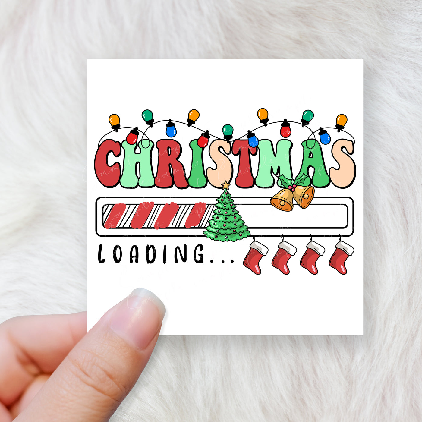 Christmas loading - CHOOSE UV DTF decal - DTF Transfer