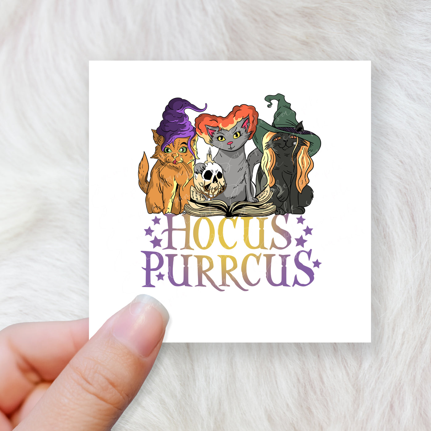 Hocus purrcus - CHOOSE UV DTF decal - DTF Transfer