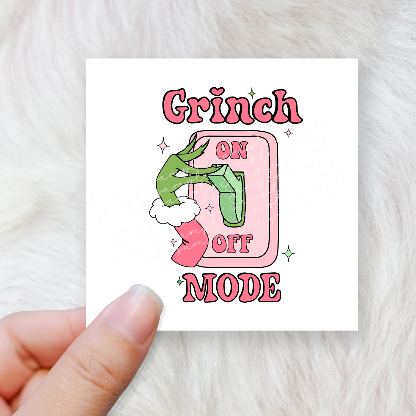 Grinch mode - CHOOSE UV DTF decal - DTF Transfer