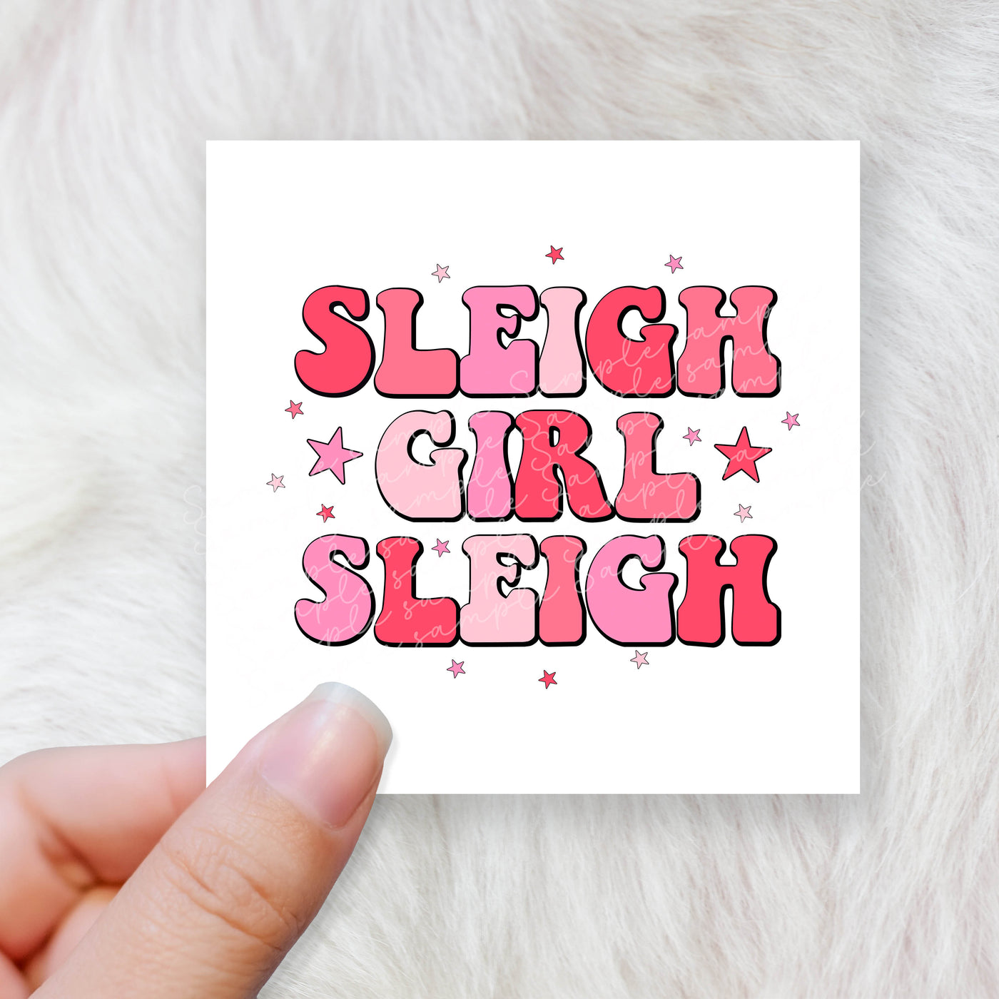 Sleigh girl sleigh - CHOOSE UV DTF decal - DTF Transfer