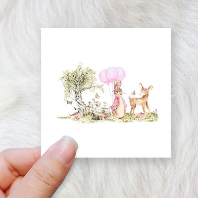 Flopsy woodland deer - CHOOSE UV DTF decal - DTF Transfer (personalised options)