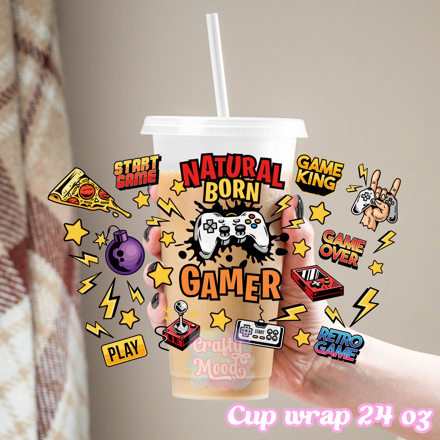 Game Boy - 24oz Cold Cup Wrap Only