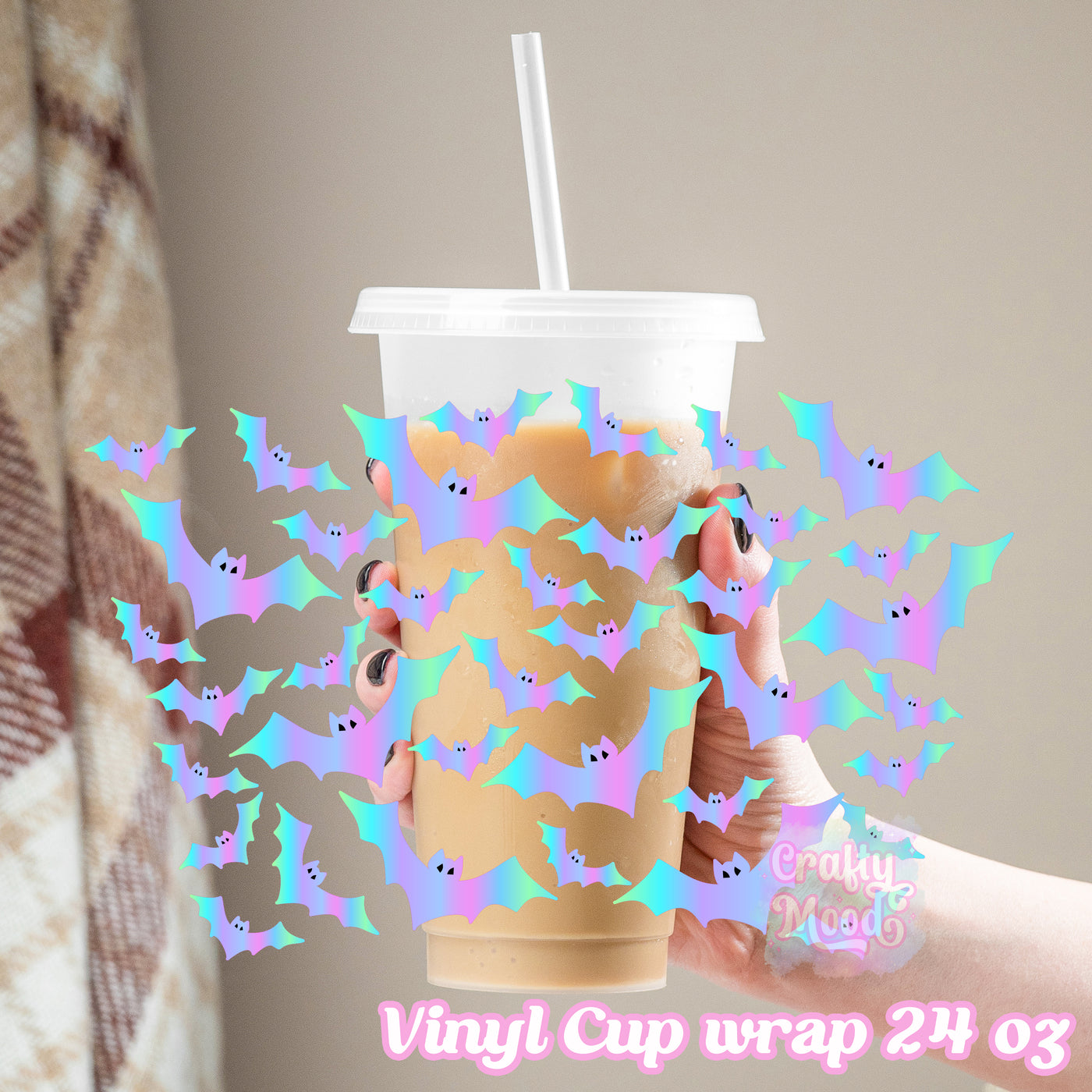 Pastel Gothic - 24oz Cold Cup Wrap Only
