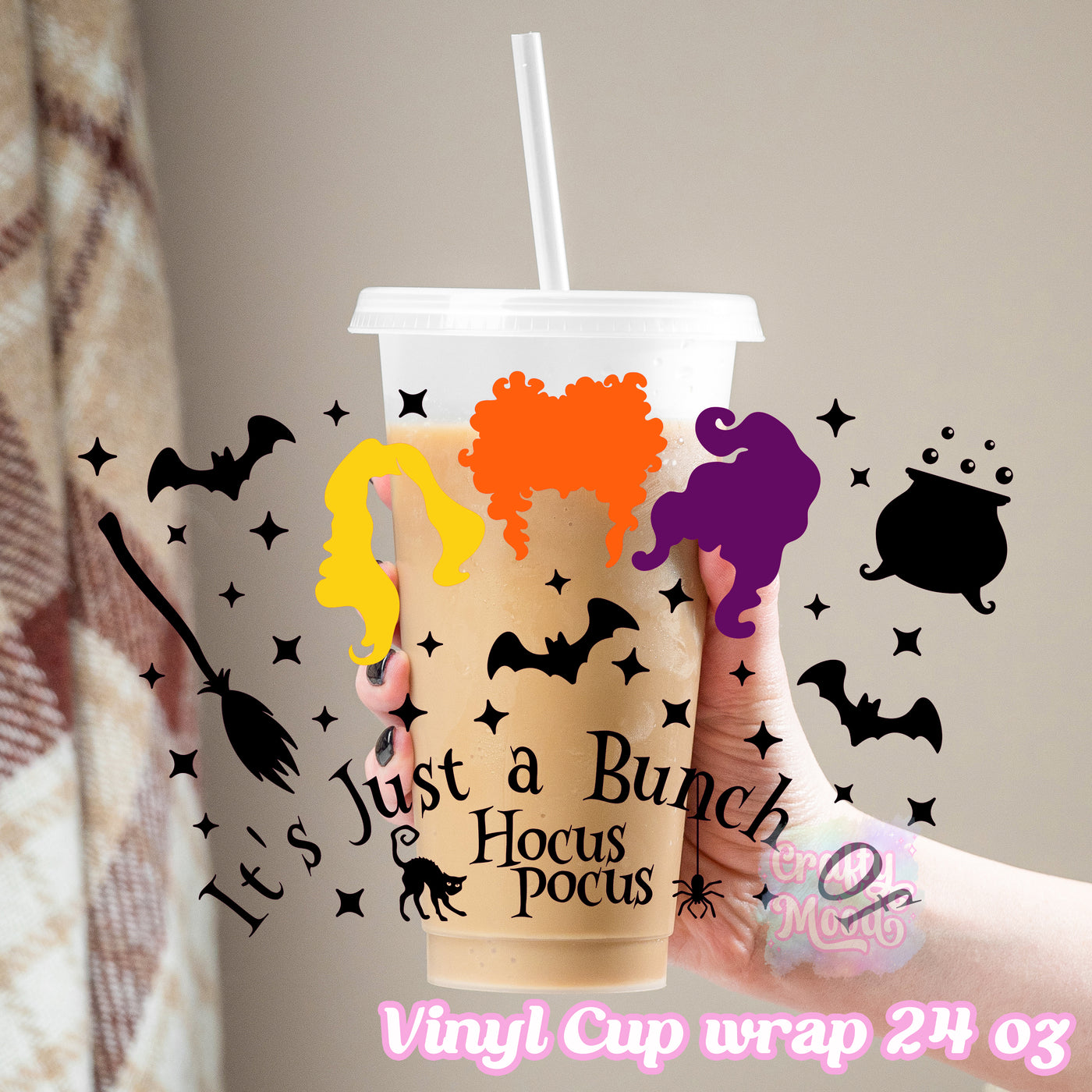 hocus pocus - 24oz Cold Cup Wrap Only