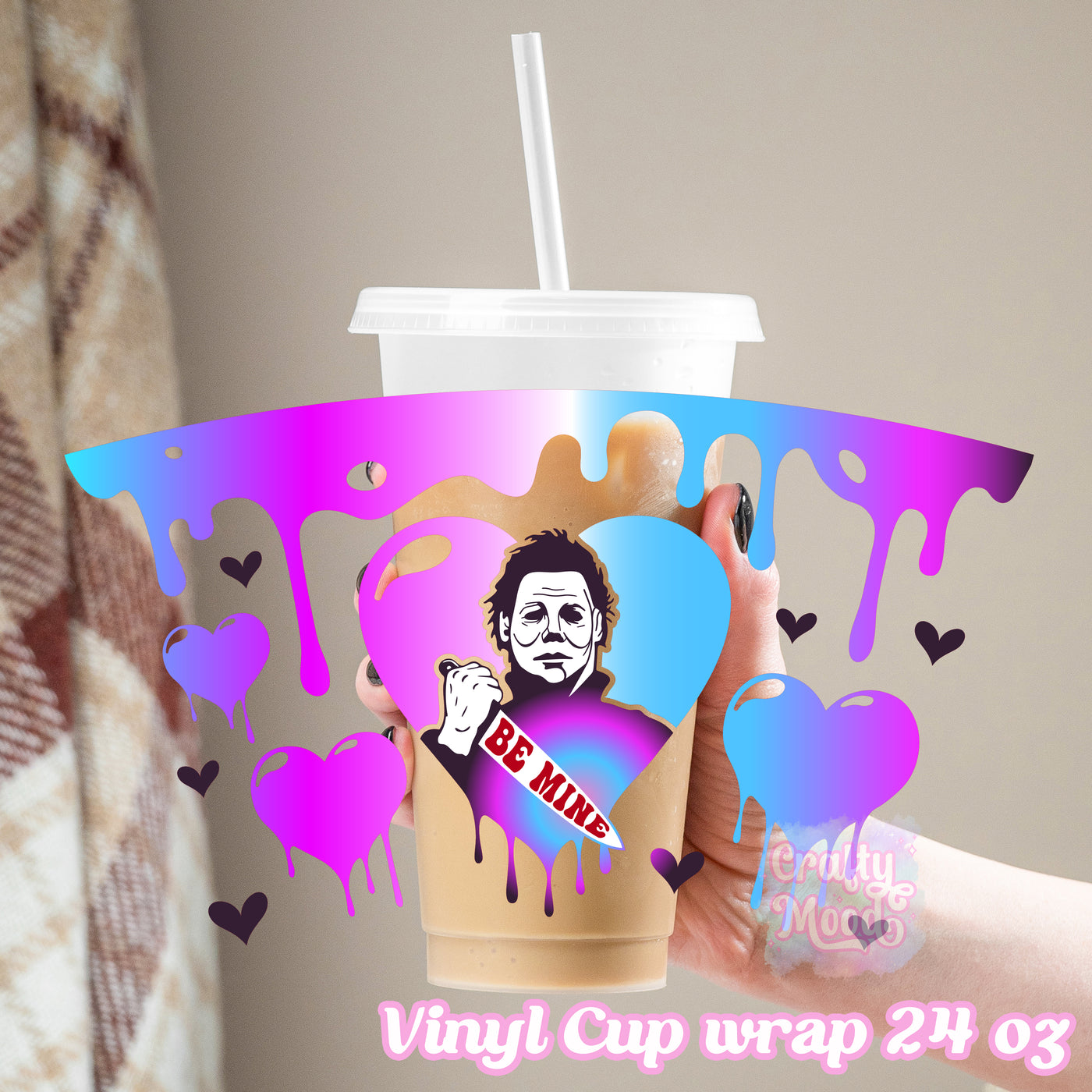 Horror be mine - 24oz Cold Cup Wrap Only