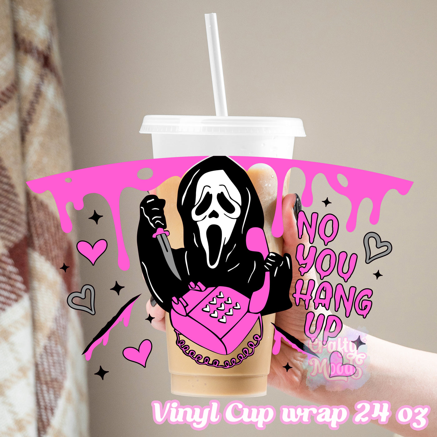 No you hang up - 24oz Cold Cup Wrap Only