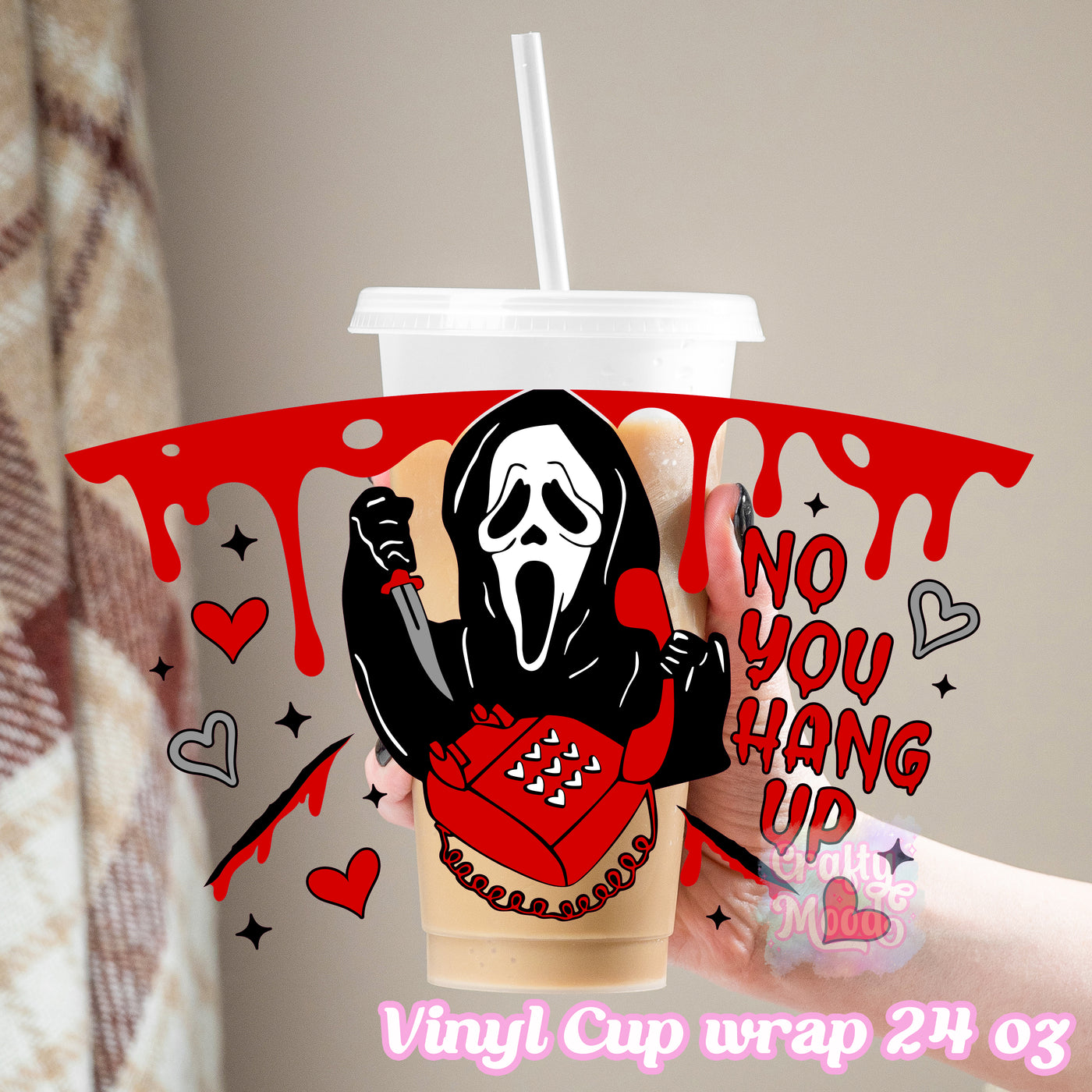 No you hang up - 24oz Cold Cup Wrap Only
