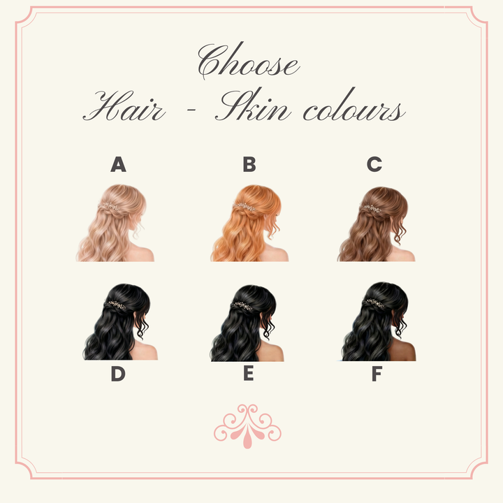 Sticker decal - prom loose braid pastel pink - for Magnetic topper box