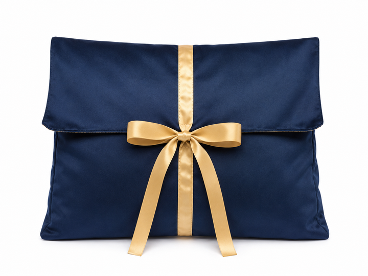 Velvet Christmas Envelope Gift Bag - Blank deep 40x34x10cm navy blue