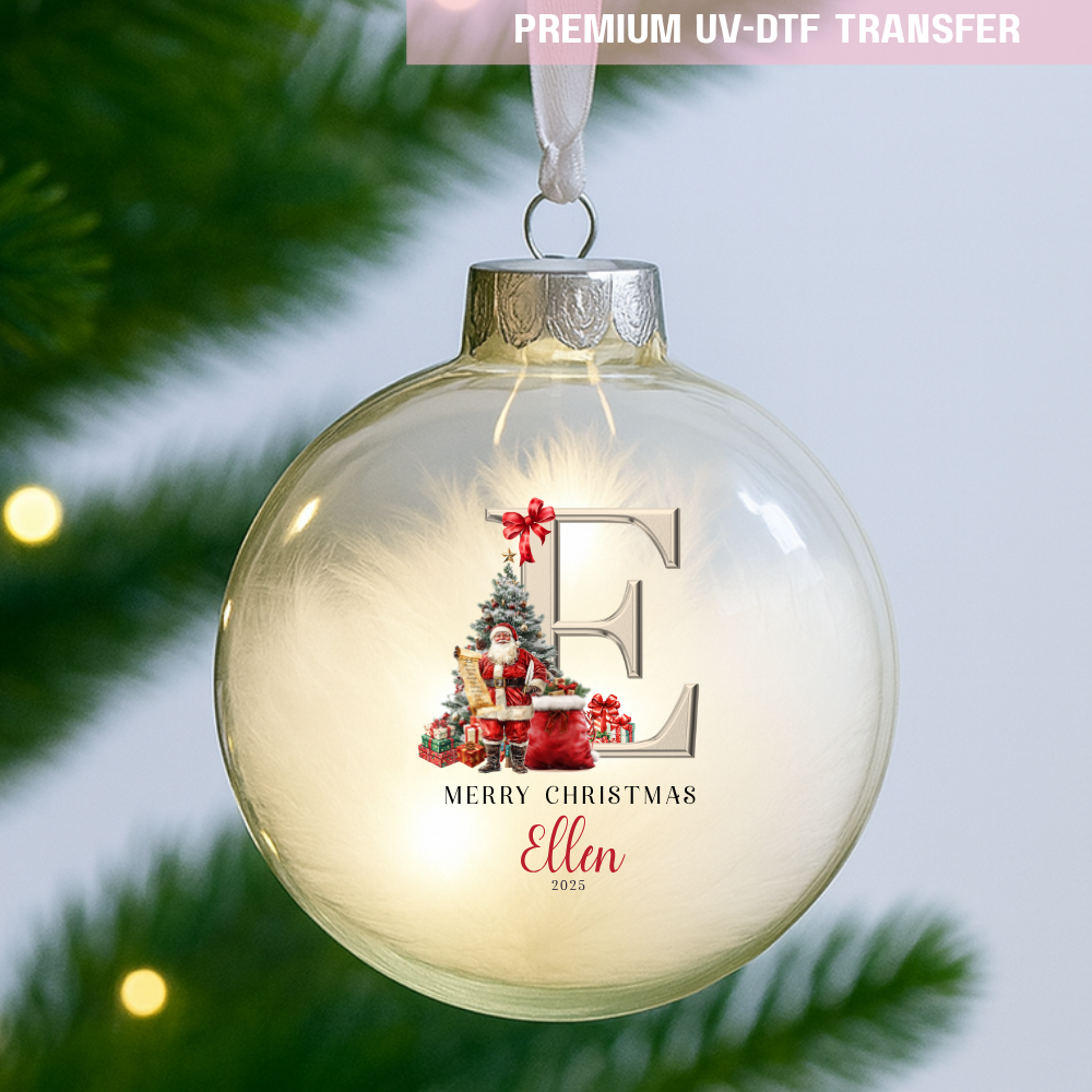 UV DTF decal - merry Christmas red hat Santa