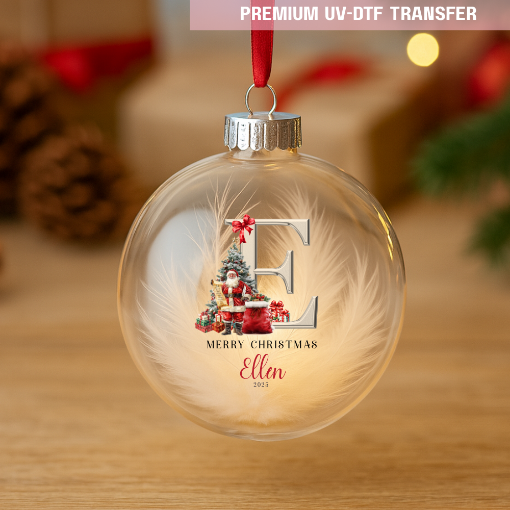UV DTF decal - merry Christmas red hat Santa