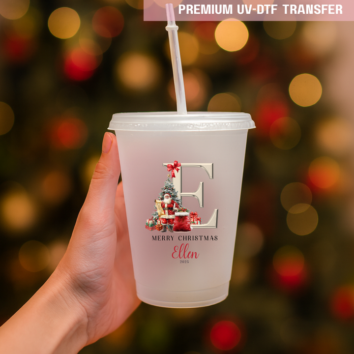 UV DTF decal - merry Christmas red hat Santa