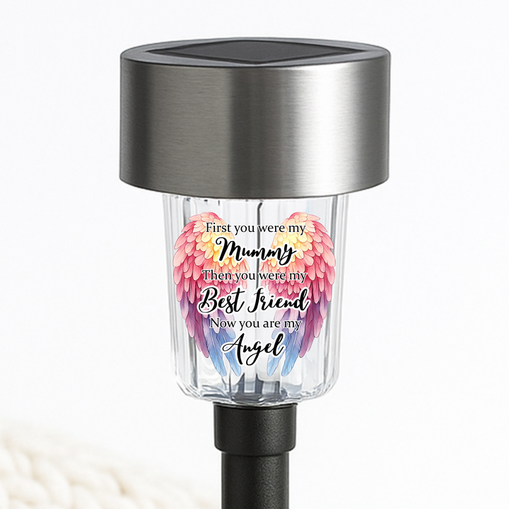 You were my best friend now you are my angel UV DTF decal solar light - memorial