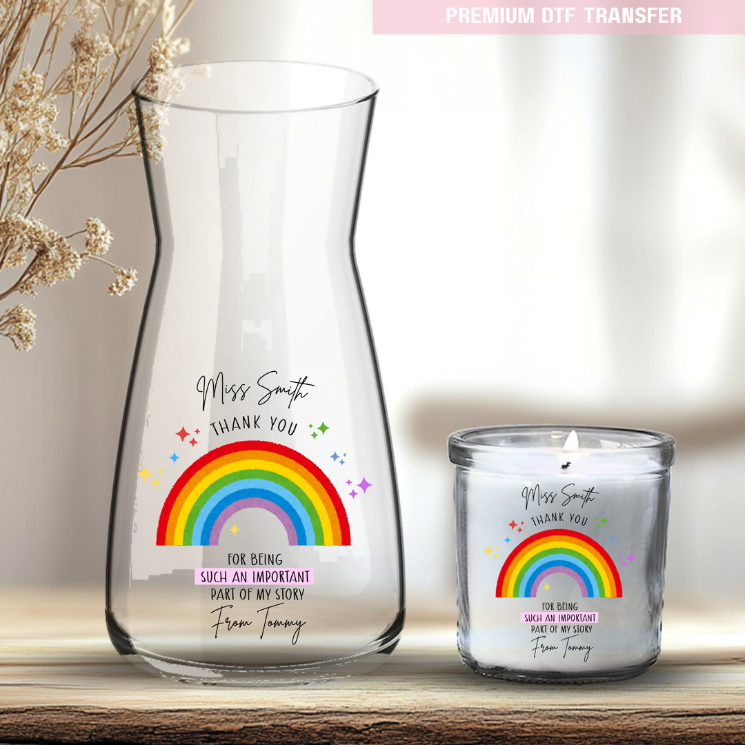 Personalised Thank you for being such an important part of my story - teacher UV DTF