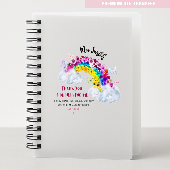 Personalised Thank you for helping me grow, love being in class - teacher UV DTF