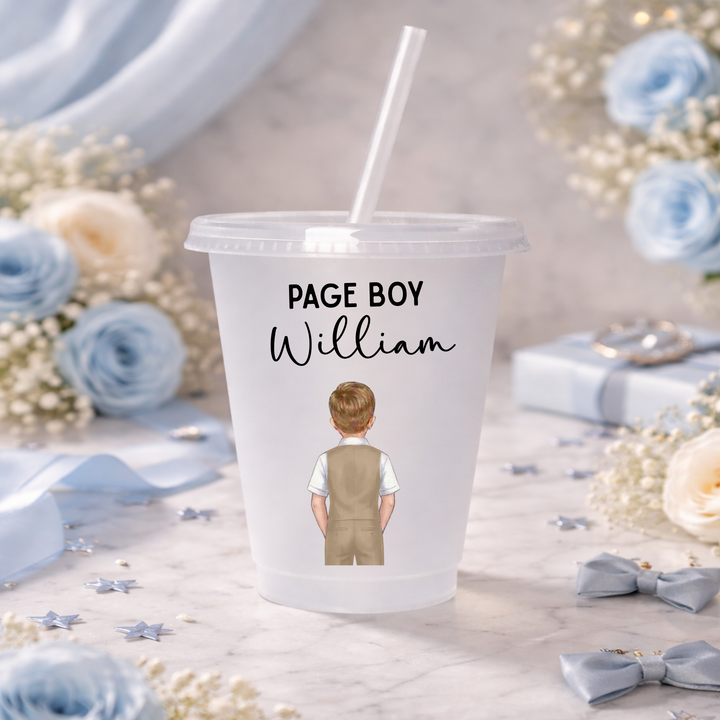 UV DTF decal - Page boy - beige waistcoat suit