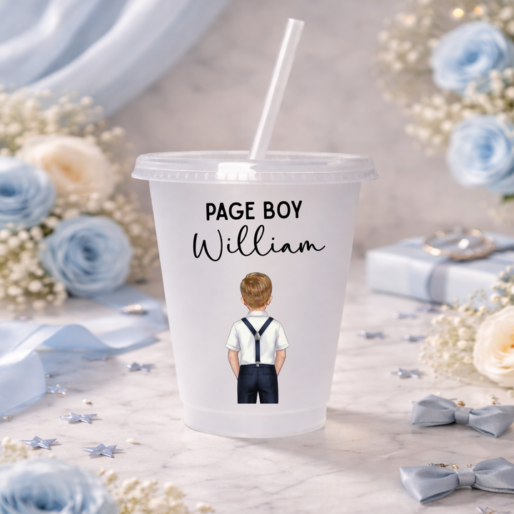 UV DTF decal - Page boy - navy - suspender outfit