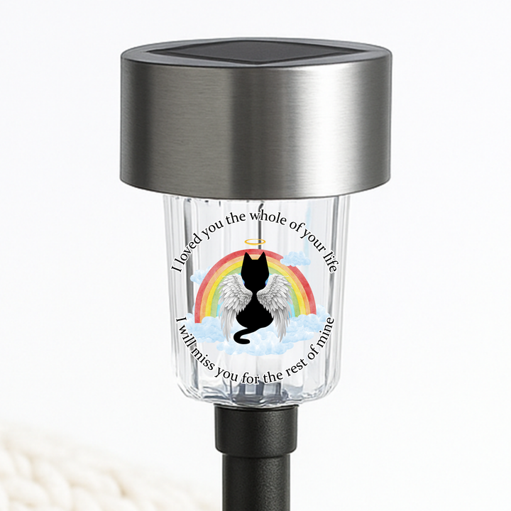 Pet cat Memorial UV DTF decal- loves you the whole of your life