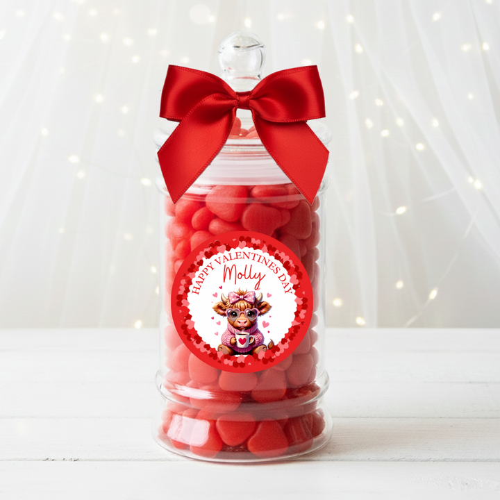 Label Sticker Circle - pack of 5 - be my moo valentine