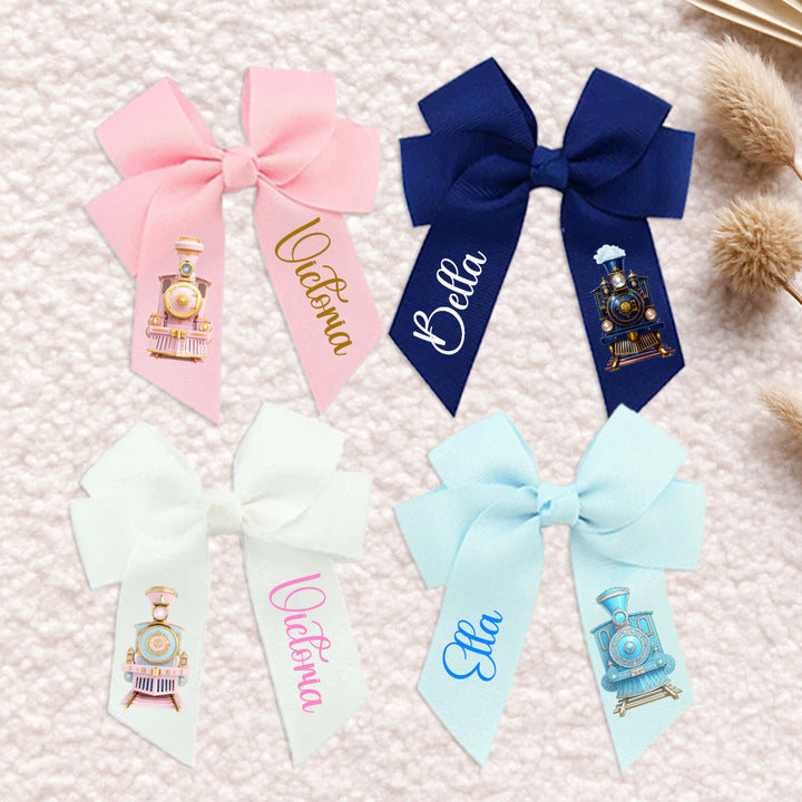 Train express - DTF hair bow transfer A4 sheet