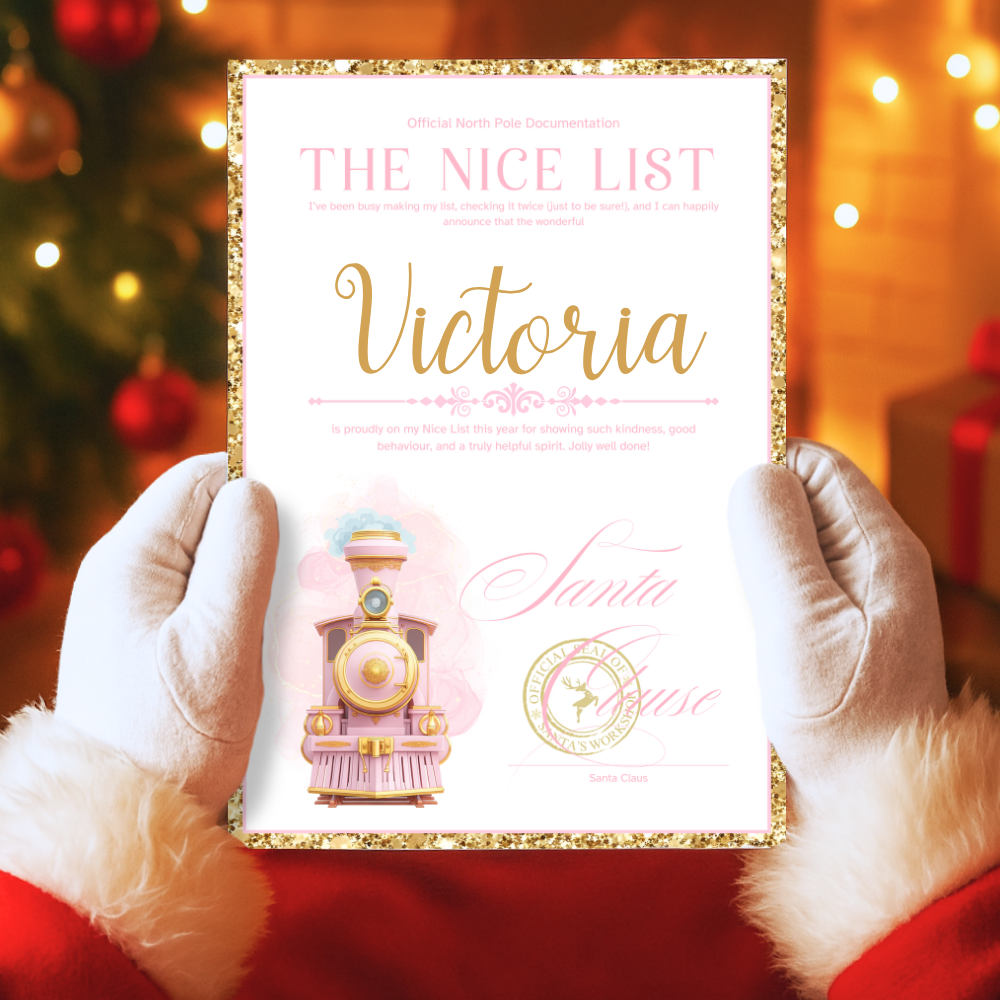A4 Nice List Express Letter - pink
