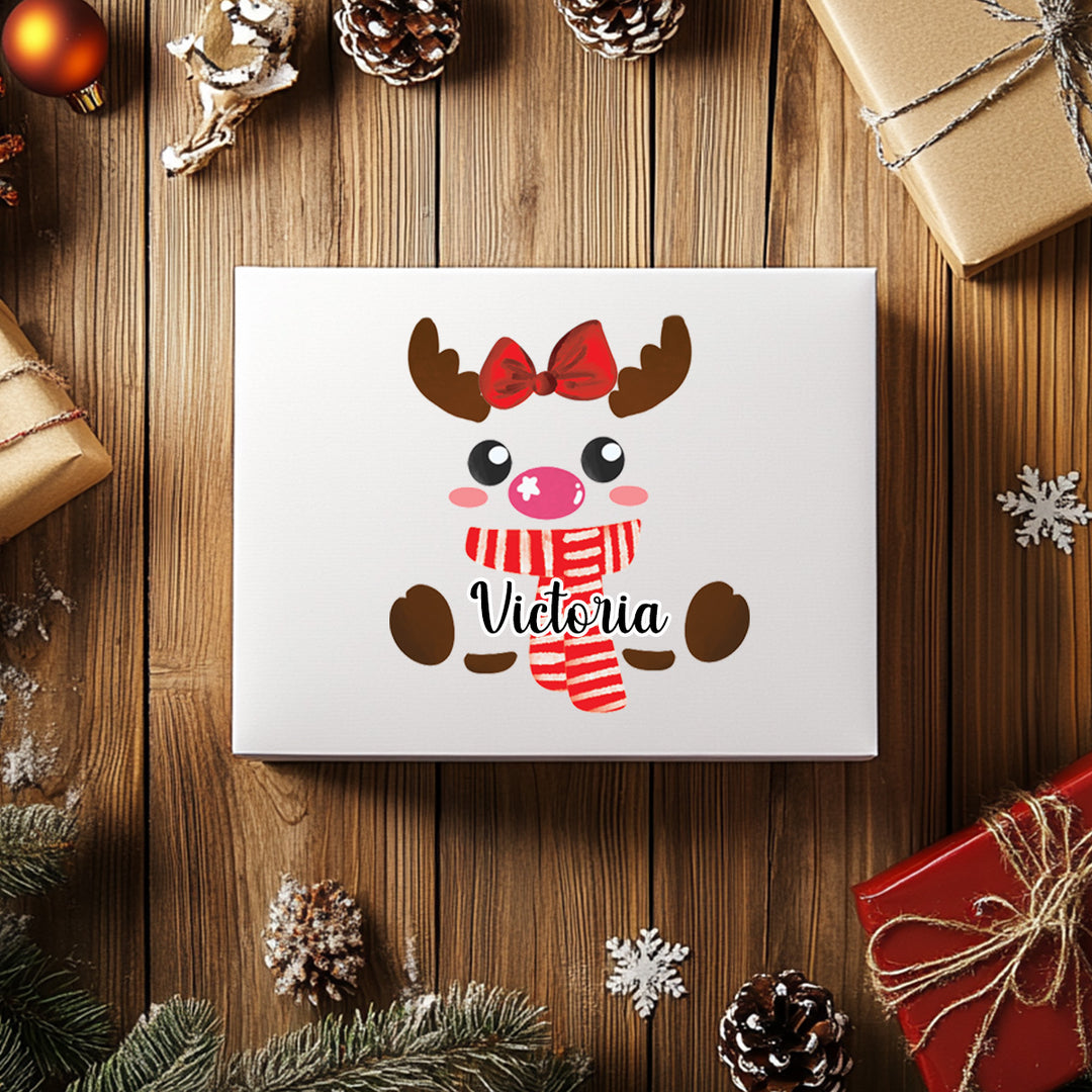 Christmas face , santa, deer, elf - CHOOSE UV DTF decal - DTF Transfer