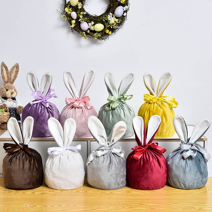 Large velvet easter bag - Plain