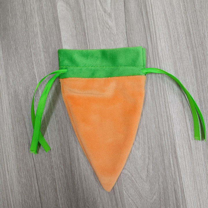 Easter velvet carrot  bag - Plain