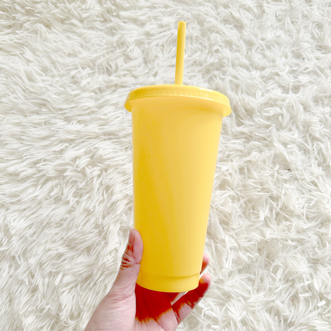 Yellow - Solid colour Cold cup 24oz