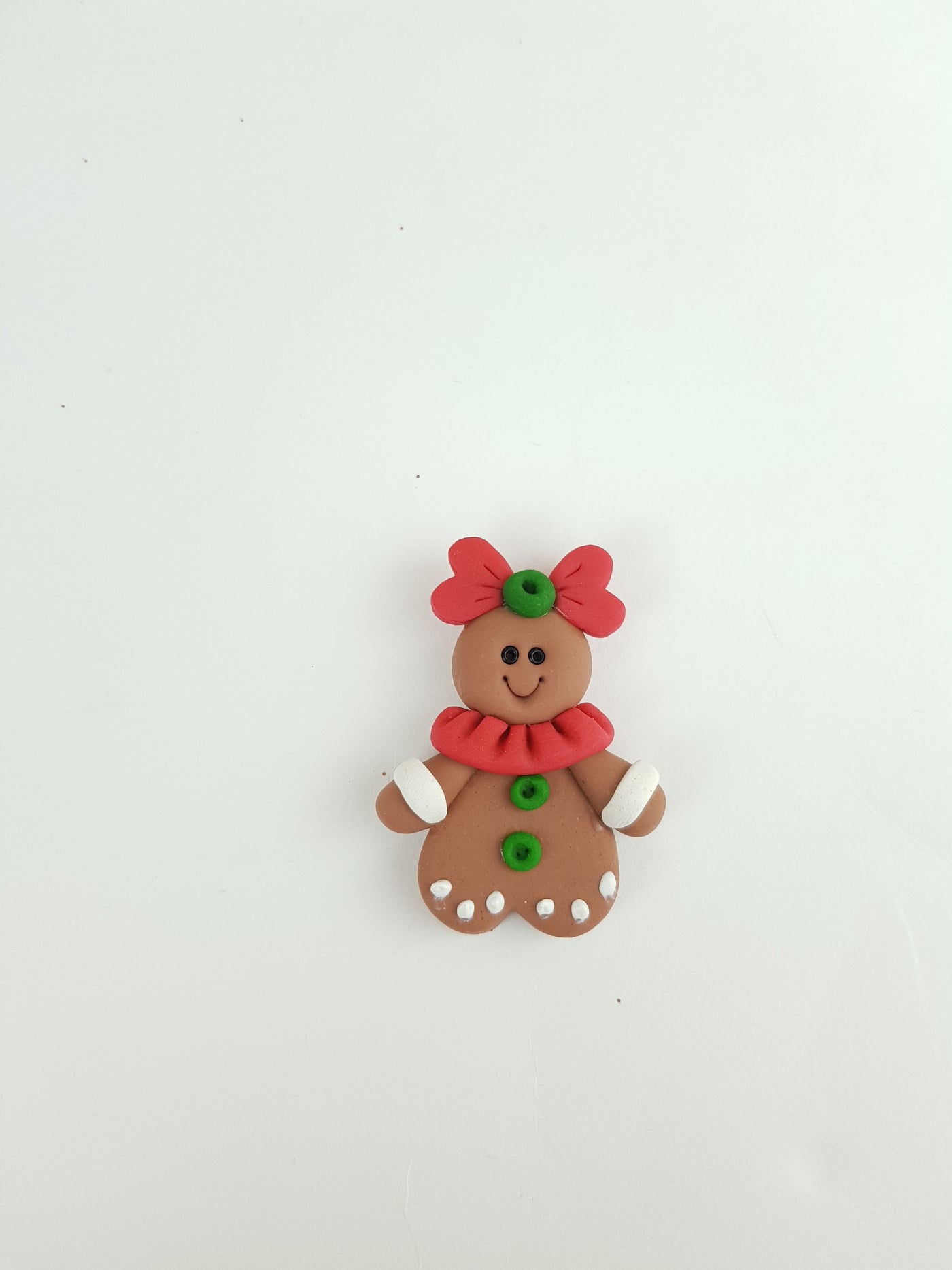 Clay Charm Embellishment - Gingerbread Man 5 cm - Crafty Mood