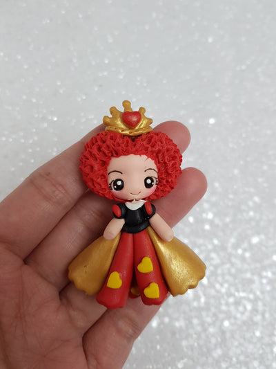 Clay Charm Embellishment - NEW QUEEN OF HEARTS - Crafty Mood