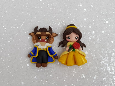 Clay Charm Embellishment - NEW PRINCESS AND THE BEAST - Crafty Mood