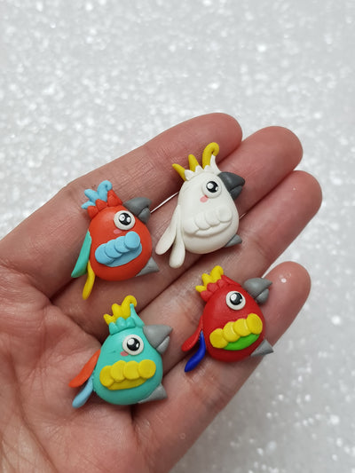 Clay Charm Embellishment - NEW PARROT - Crafty Mood