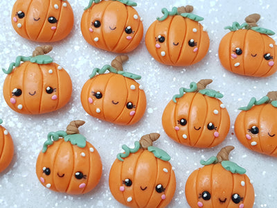 Clay Charm Embellishment - NEW Pumpkin Halloween - Crafty Mood