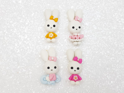 Clay Charm Embellishment - new cute bunny - Crafty Mood