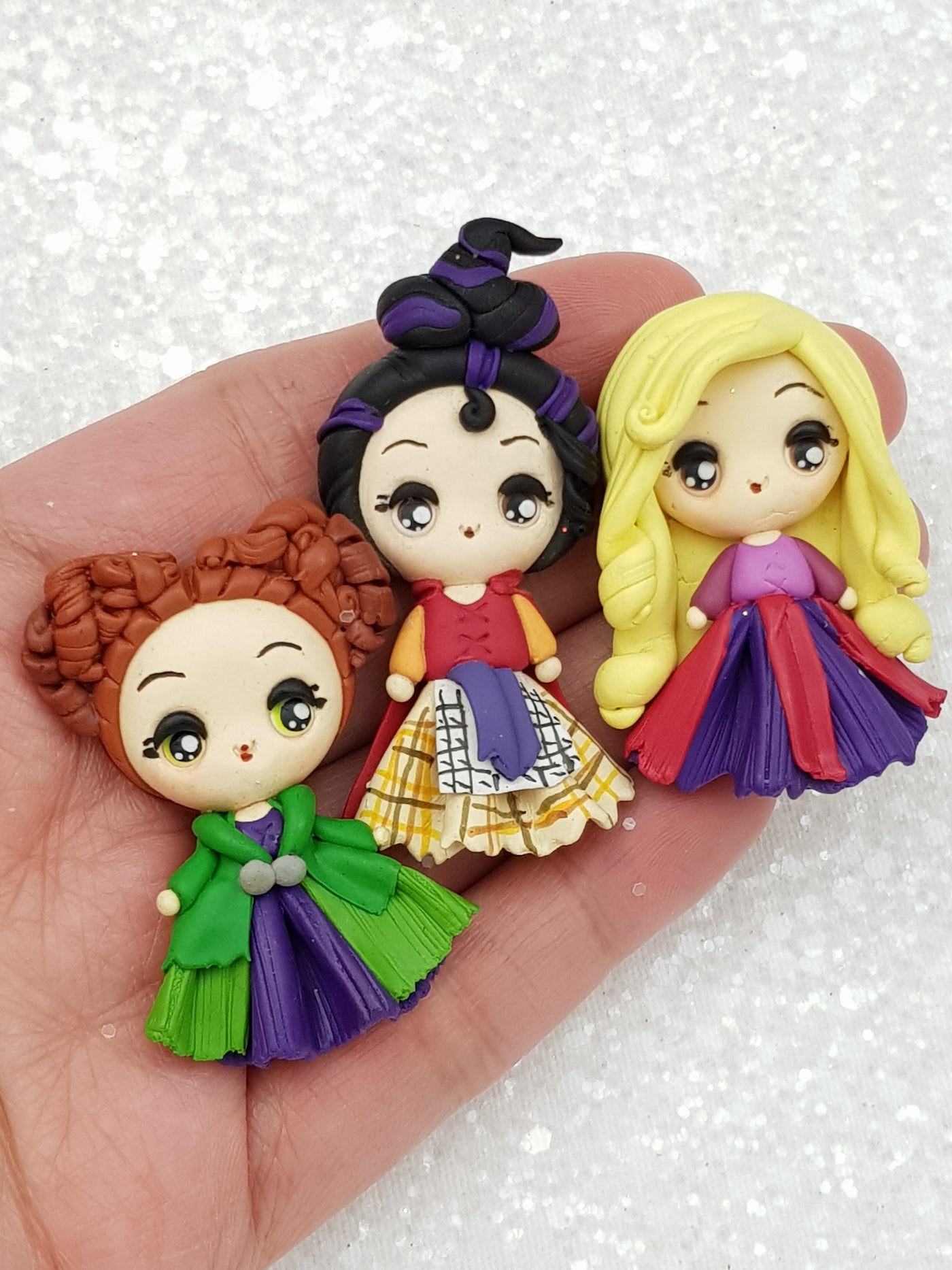 Clay Charm Embellishment New witch - Crafty Mood