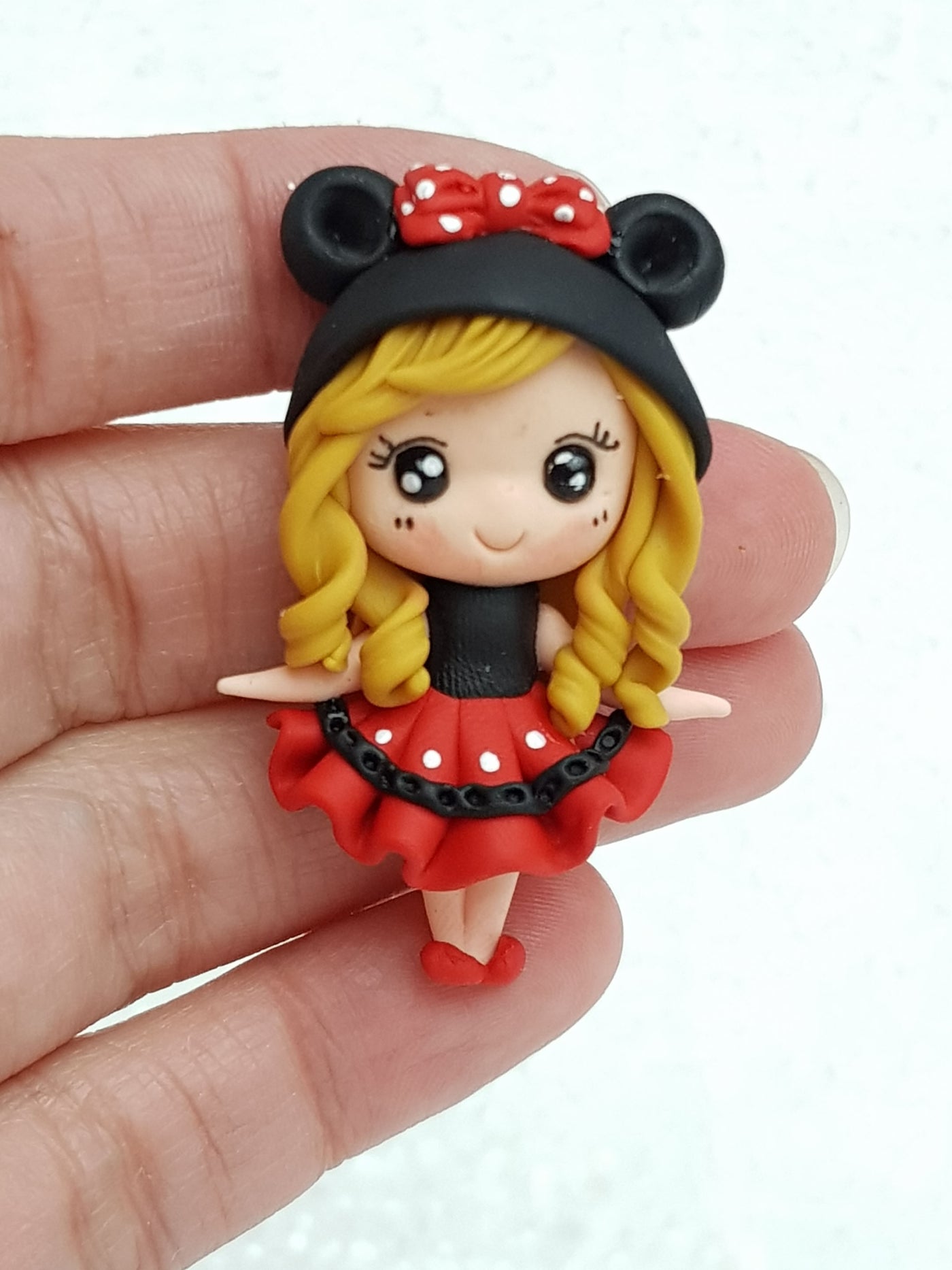Clay Charm Embellishment - NEW MOUSE GIRL C - Crafty Mood
