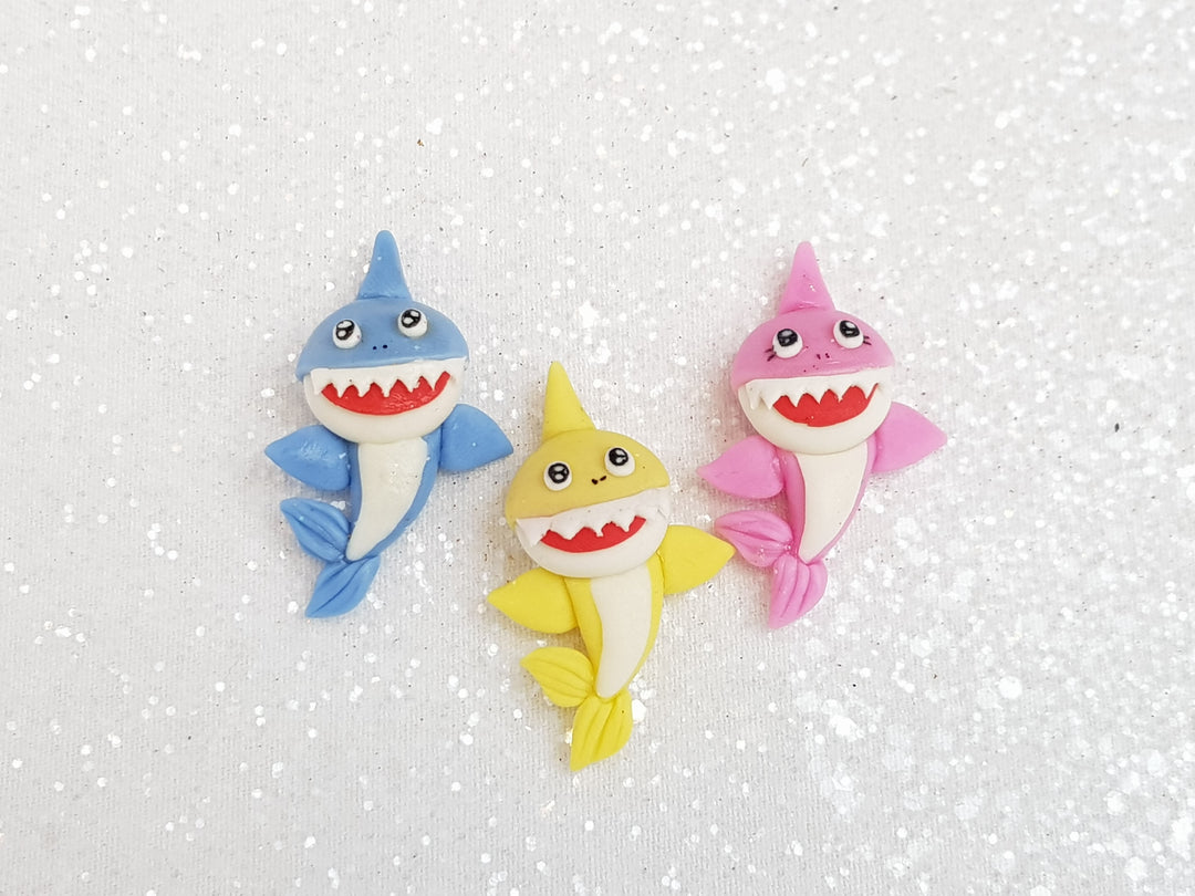 Clay Charm Embellishment - SHARK - Crafty Mood