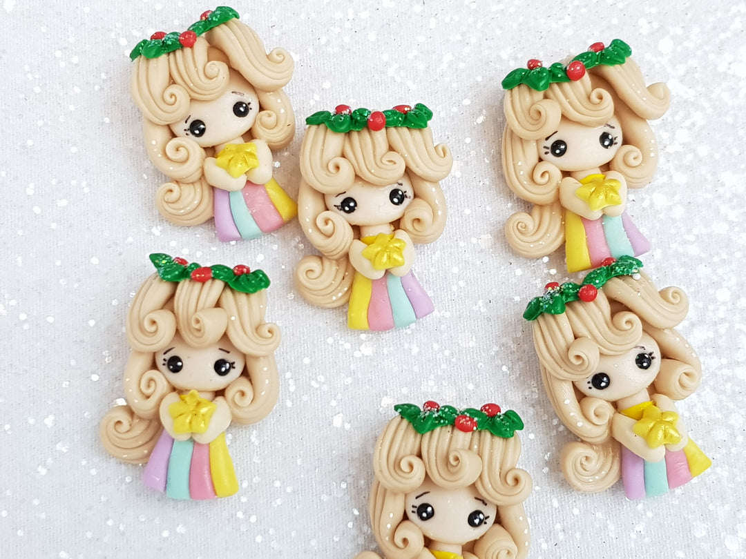 Clay Charm Embellishment - New Rainbow Girl C - Crafty Mood