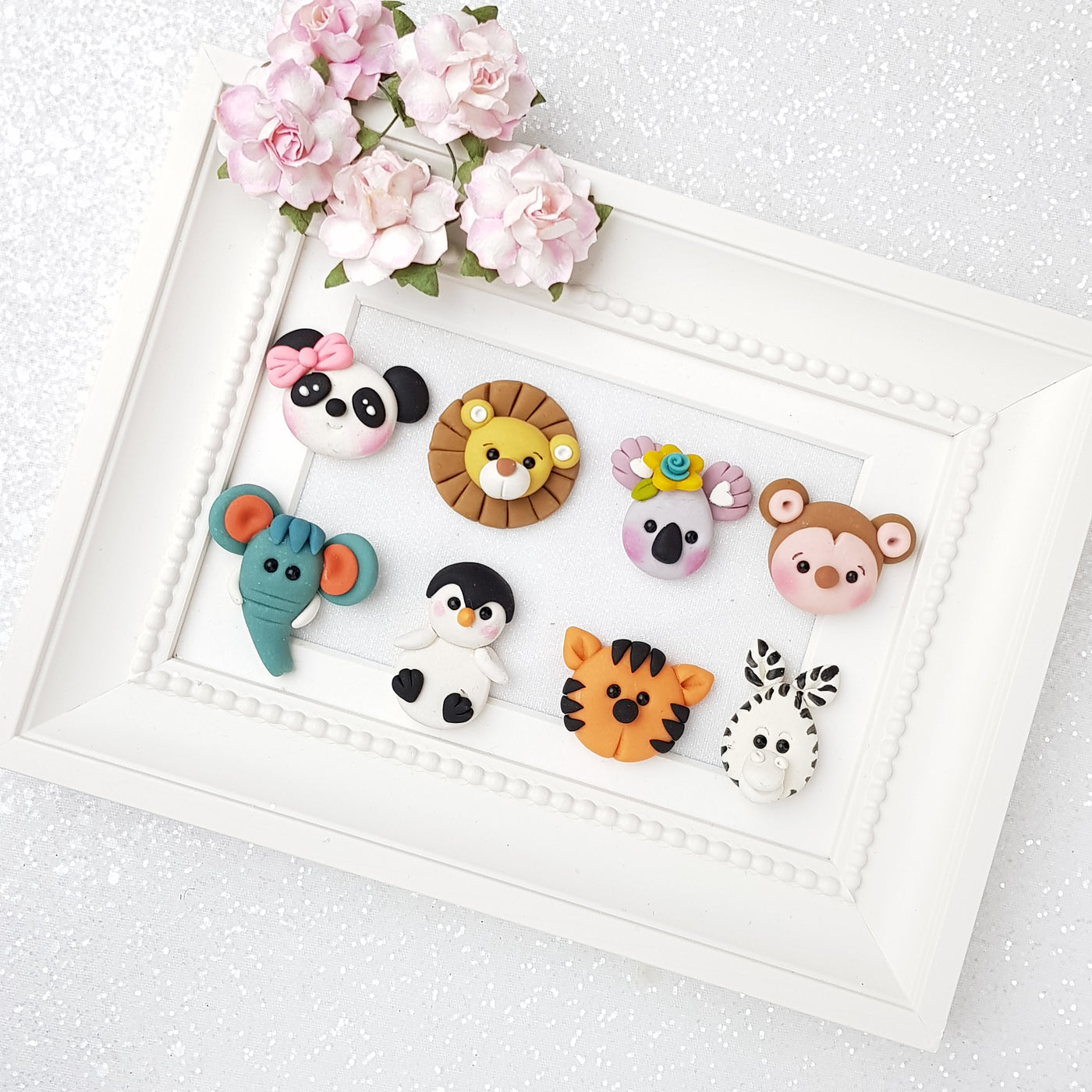 Clay Charm Embellishment - NEW LETS GOING TO THE ZOO - Crafty Mood