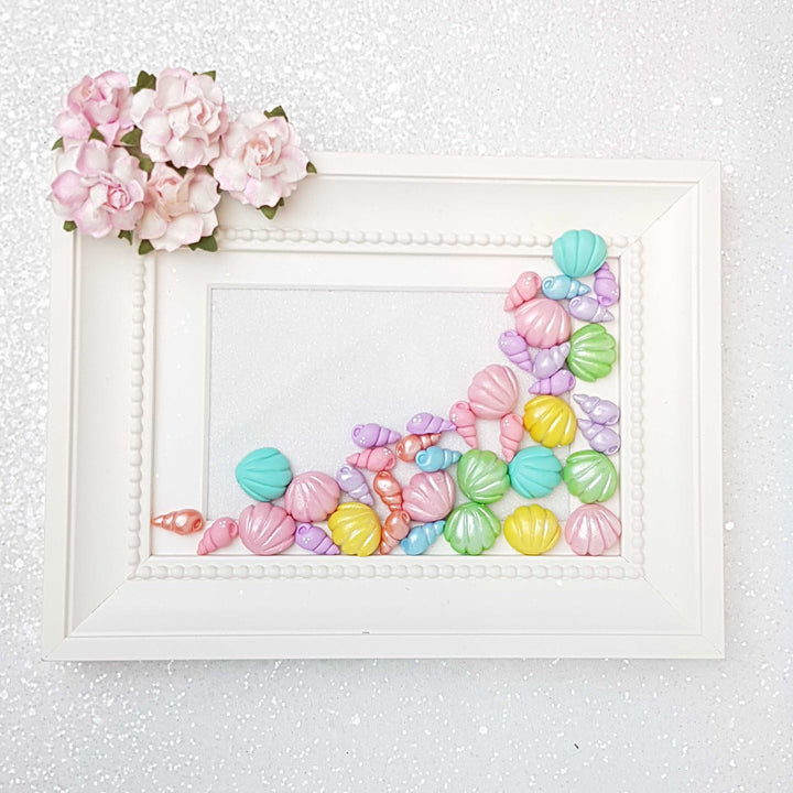 Clay Charm Embellishment - Sea Shell - Random Mixed of 4 - Crafty Mood