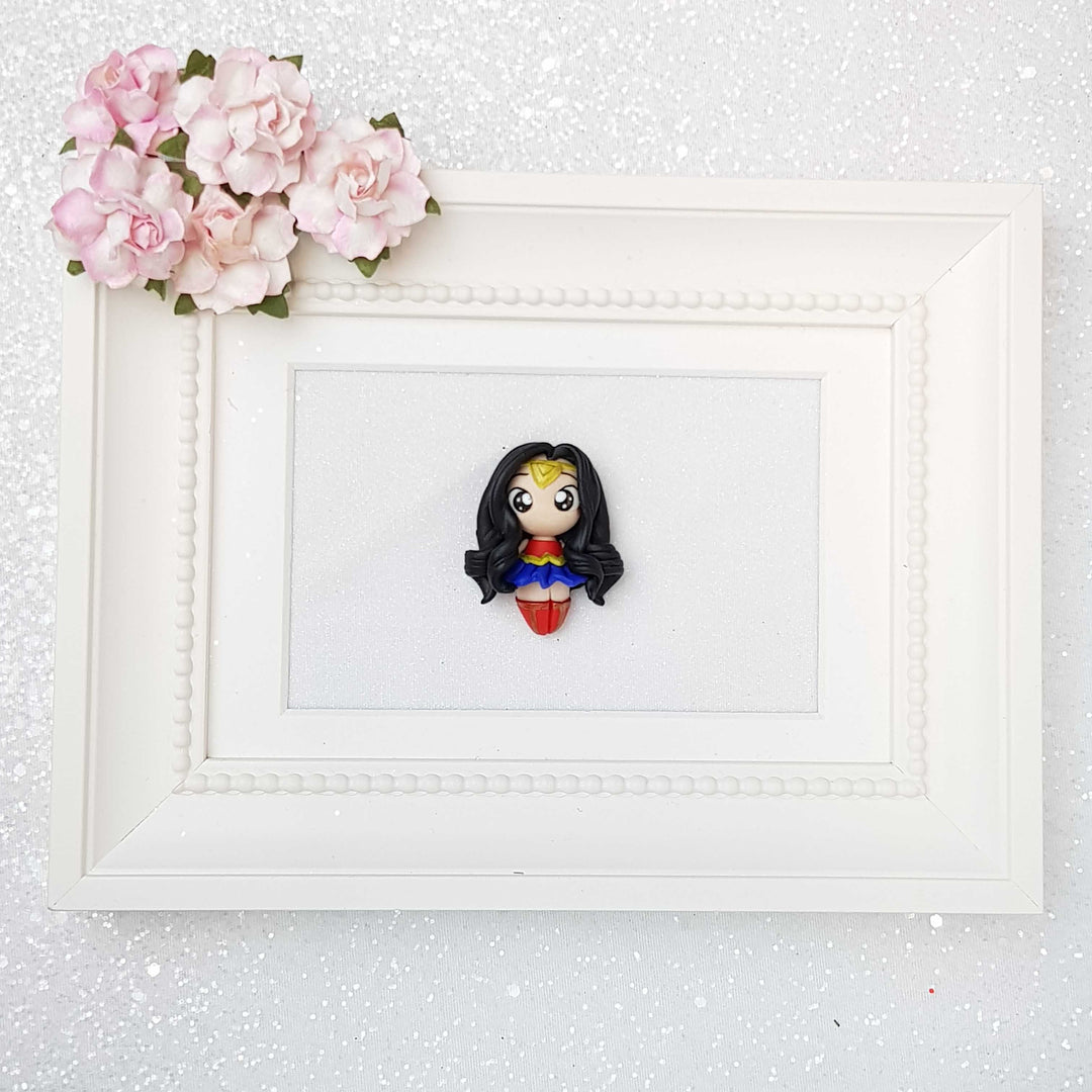 Clay Charm Embellishment - Wonder Girl - Crafty Mood