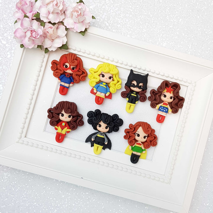 Clay Charm Embellishment - The Superheroes - Crafty Mood