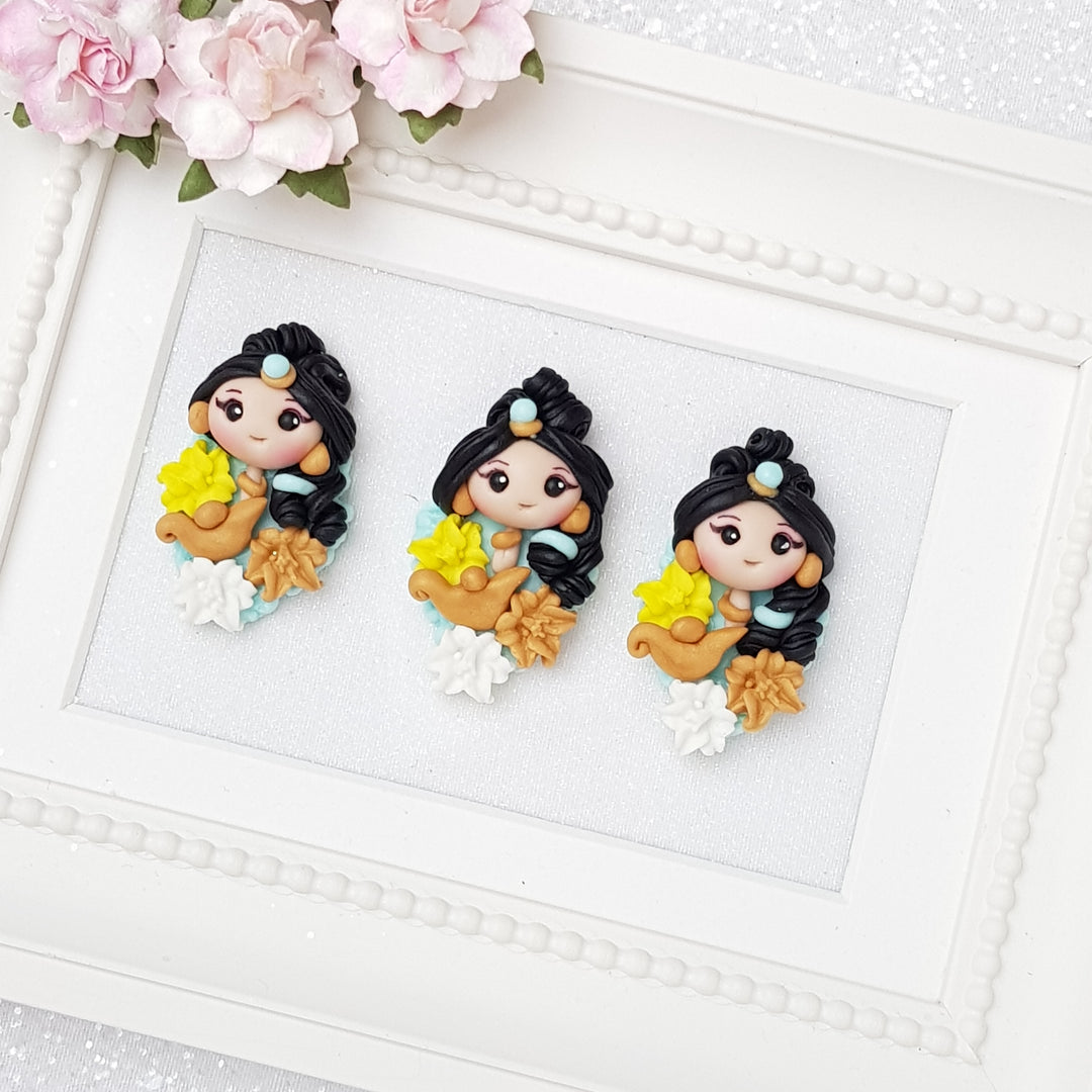 Clay Charm Embellishment - arabic princess - Crafty Mood