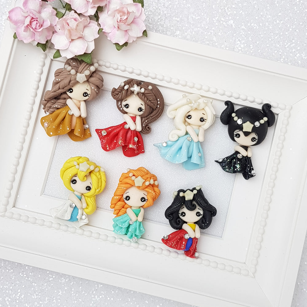 Clay Charm Embellishment - party princess - Crafty Mood