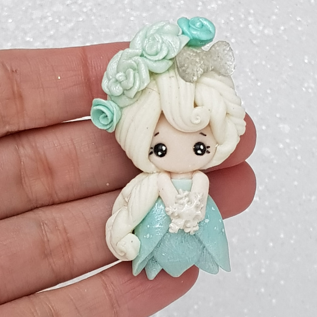 Sale Clay Charm Embellishment - Flower Princess - Crafty Mood