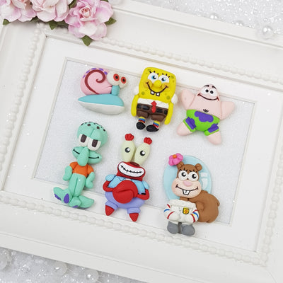 Underwater friends  - Embellishment Clay Bow Centre - Crafty Mood